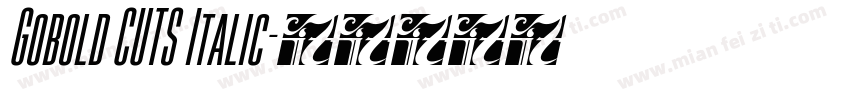 Gobold CUTS Italic字体转换